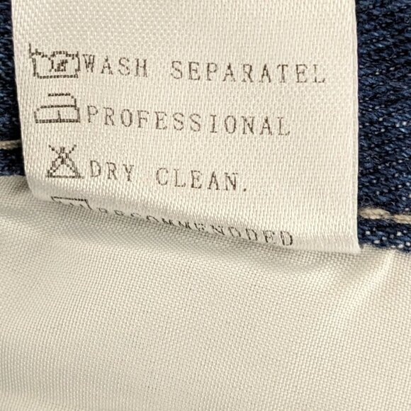 Women's "MissLook" Distressed, Cuffed High Rise Blue Denim Shorts; Size XL - Picture 4 of 4